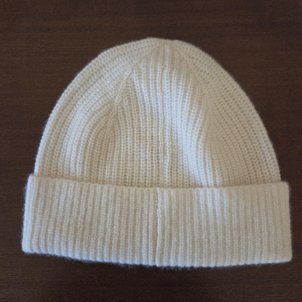 Quince Cream Cashmere Knit Beanie